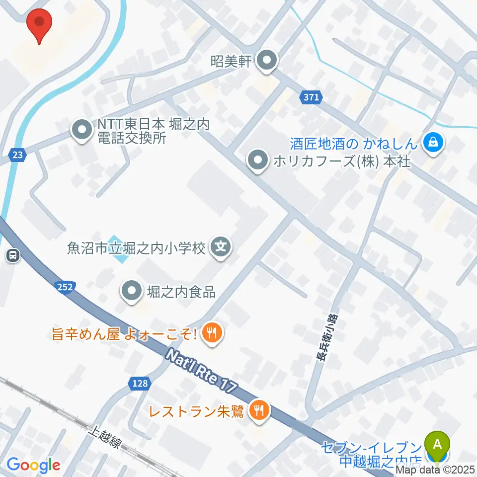 FMうおぬま周辺のコンビニエンスストア一覧地図