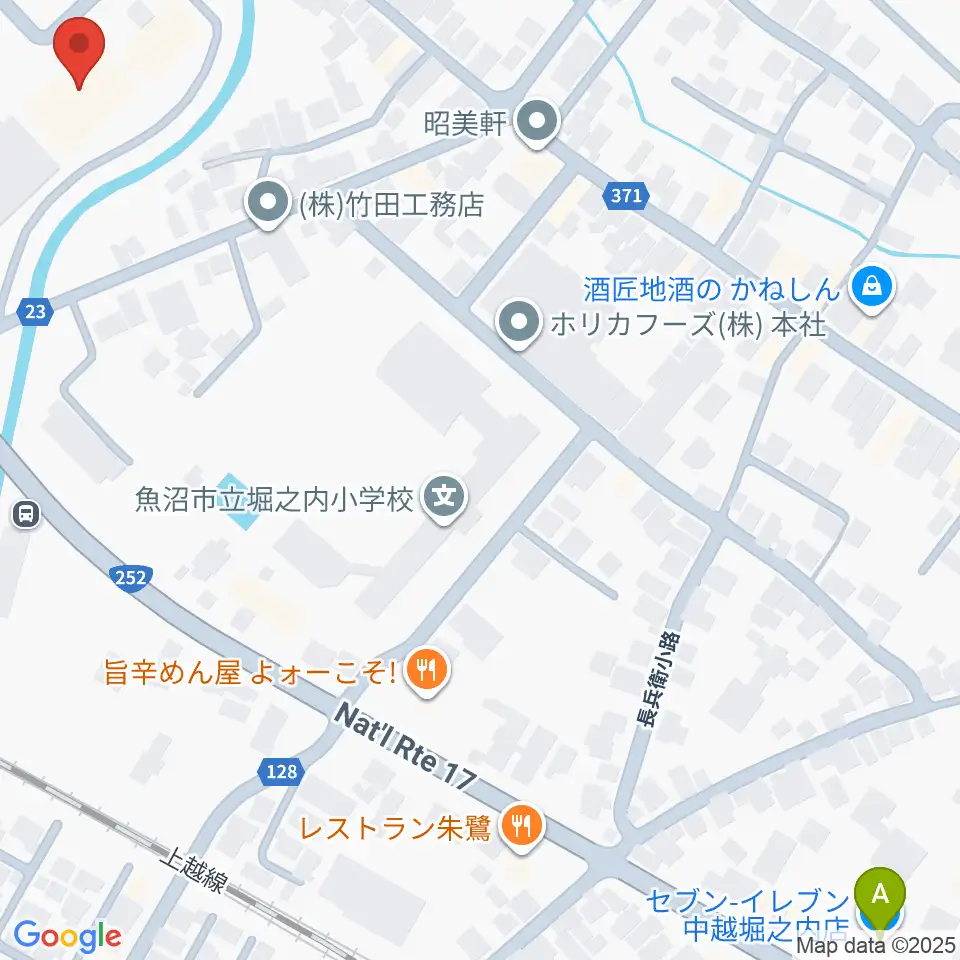 FMうおぬま周辺のコンビニエンスストア一覧地図