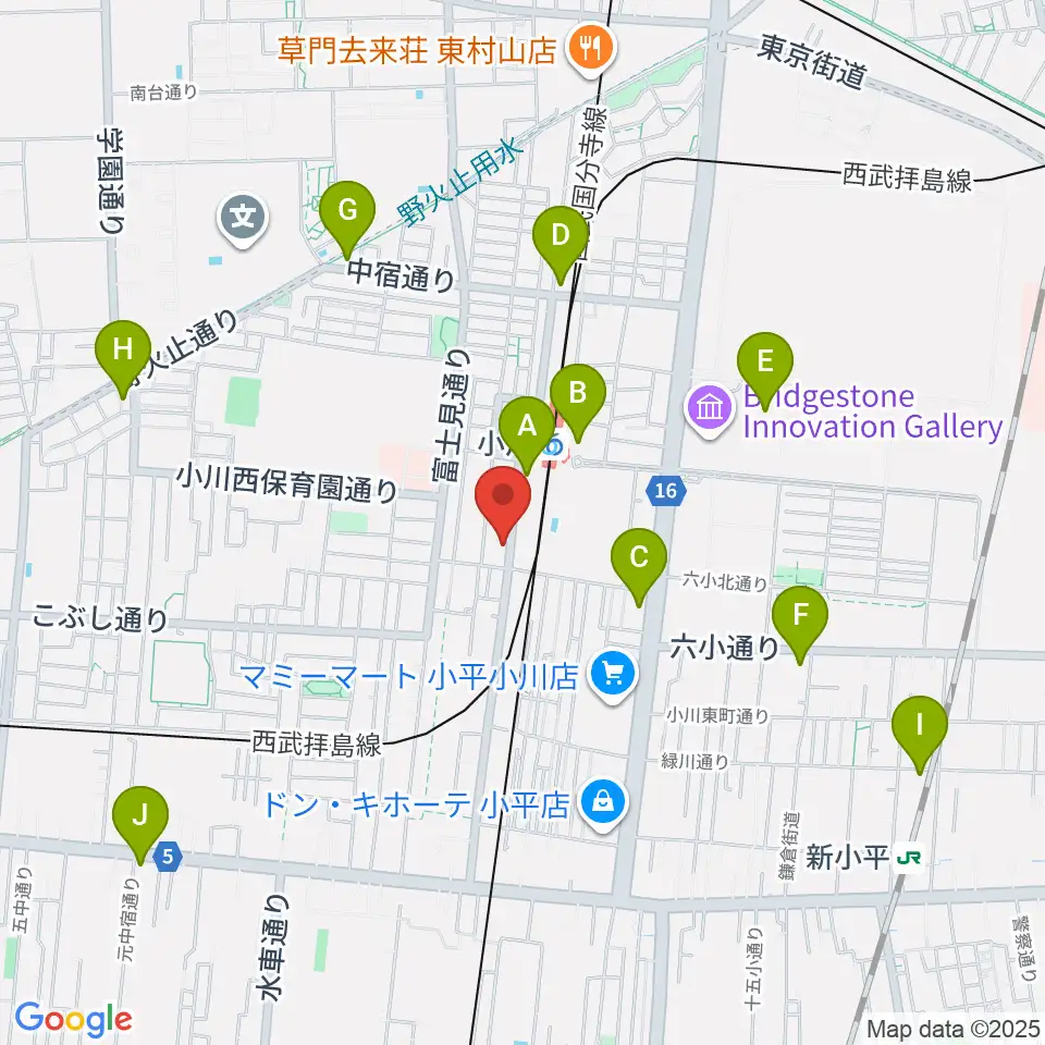 NMCギャラリー&スタジオ周辺のコンビニエンスストア一覧地図