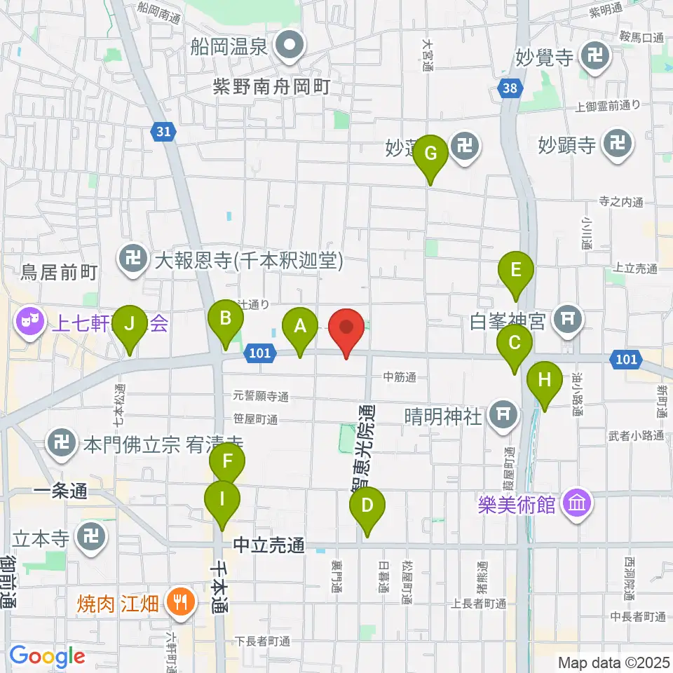 studio INO周辺のコンビニエンスストア一覧地図