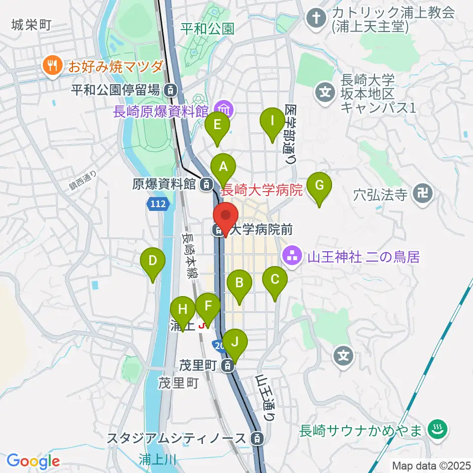 ホンダ楽器 アストロスペース周辺のコンビニエンスストア一覧地図