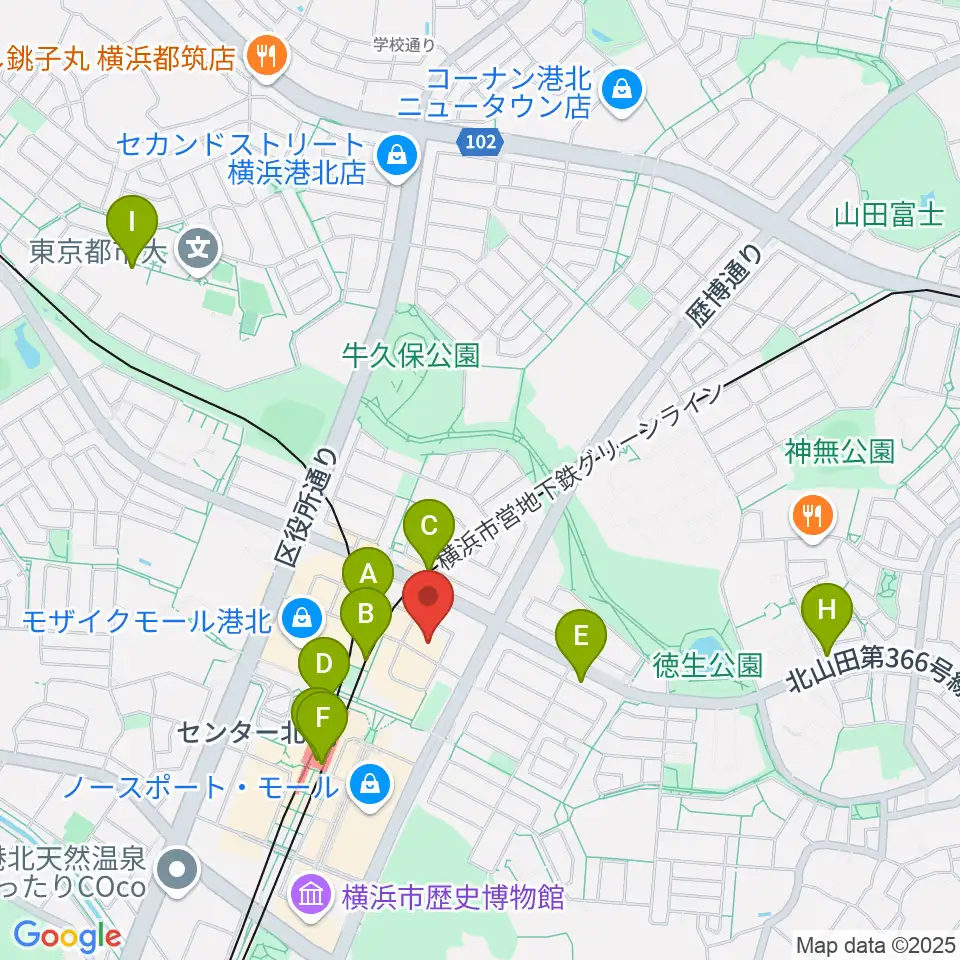 音楽教室IROHA周辺のコンビニエンスストア一覧地図