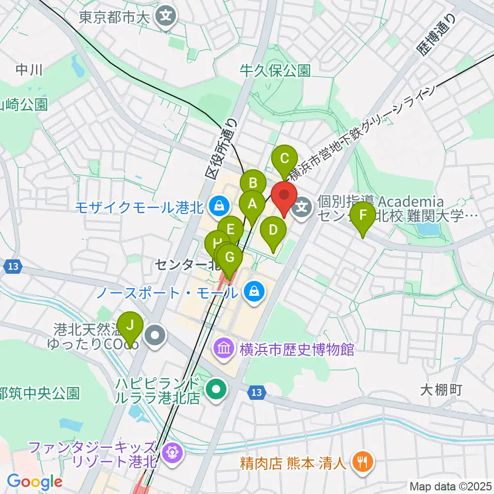 音楽教室IROHA周辺のコンビニエンスストア一覧地図
