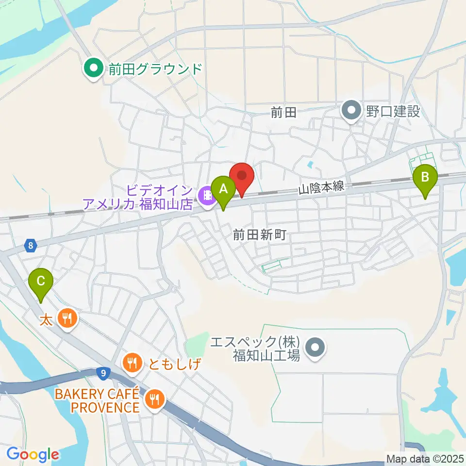 福知山サウンドラット周辺のコンビニエンスストア一覧地図