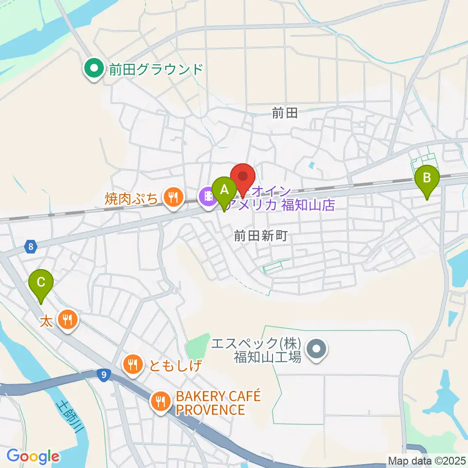 福知山サウンドラット周辺のコンビニエンスストア一覧地図