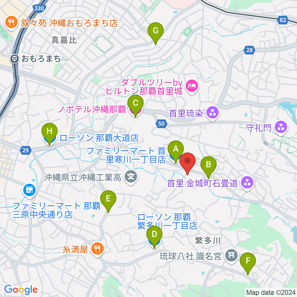 studio SPADES周辺のコンビニエンスストア一覧地図