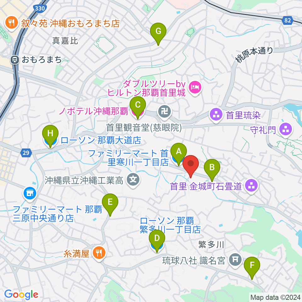 studio SPADES周辺のコンビニエンスストア一覧地図