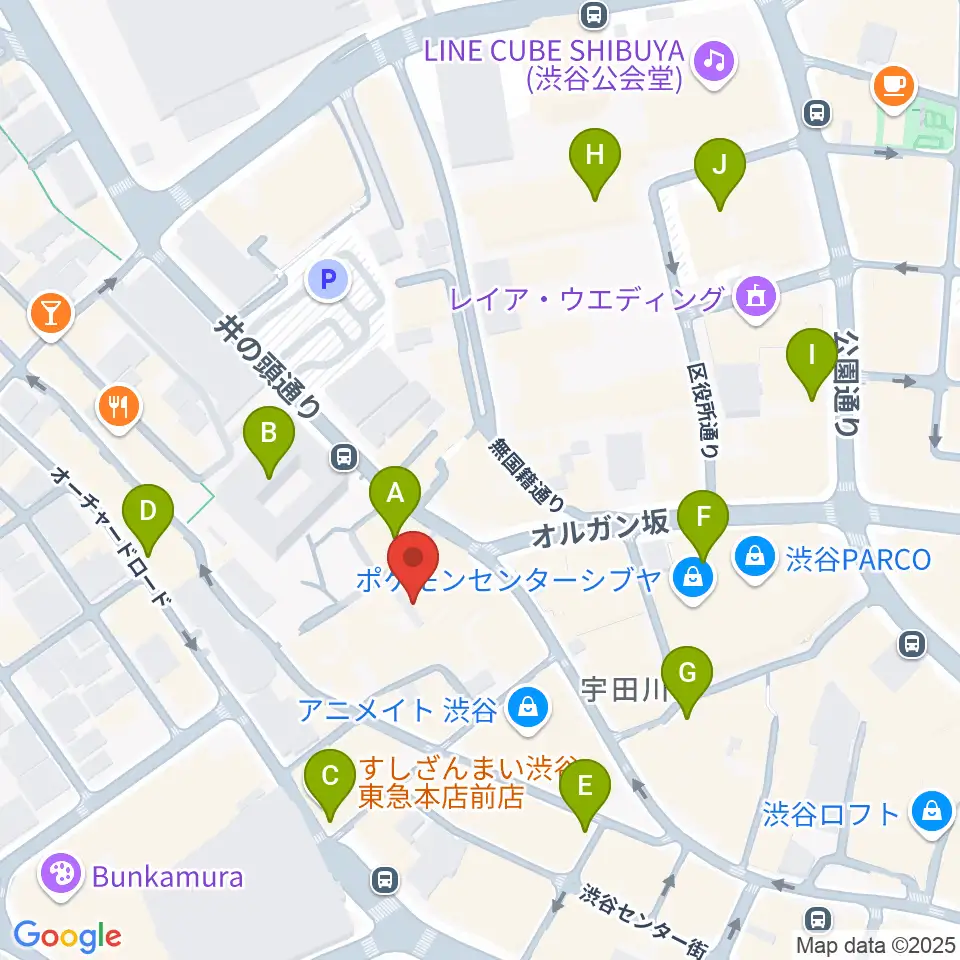 Lavocボーカル教室 渋谷校周辺のコンビニエンスストア一覧地図