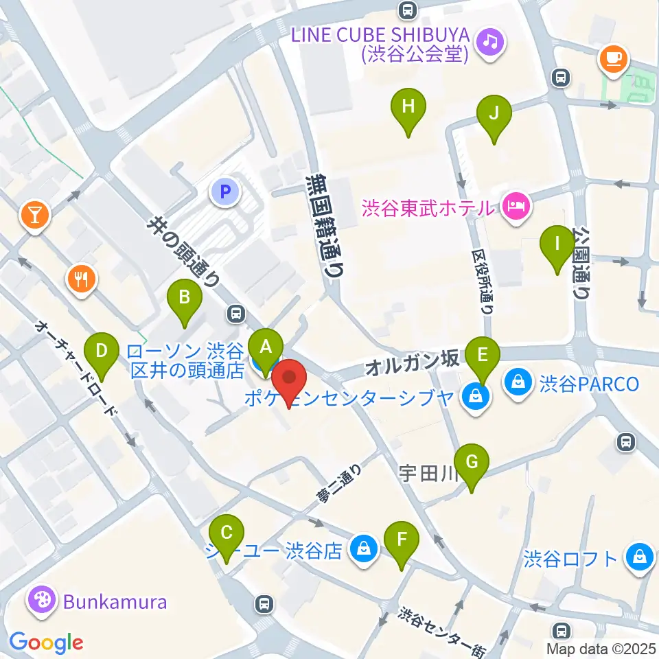Lavocボーカル教室周辺のコンビニエンスストア一覧地図
