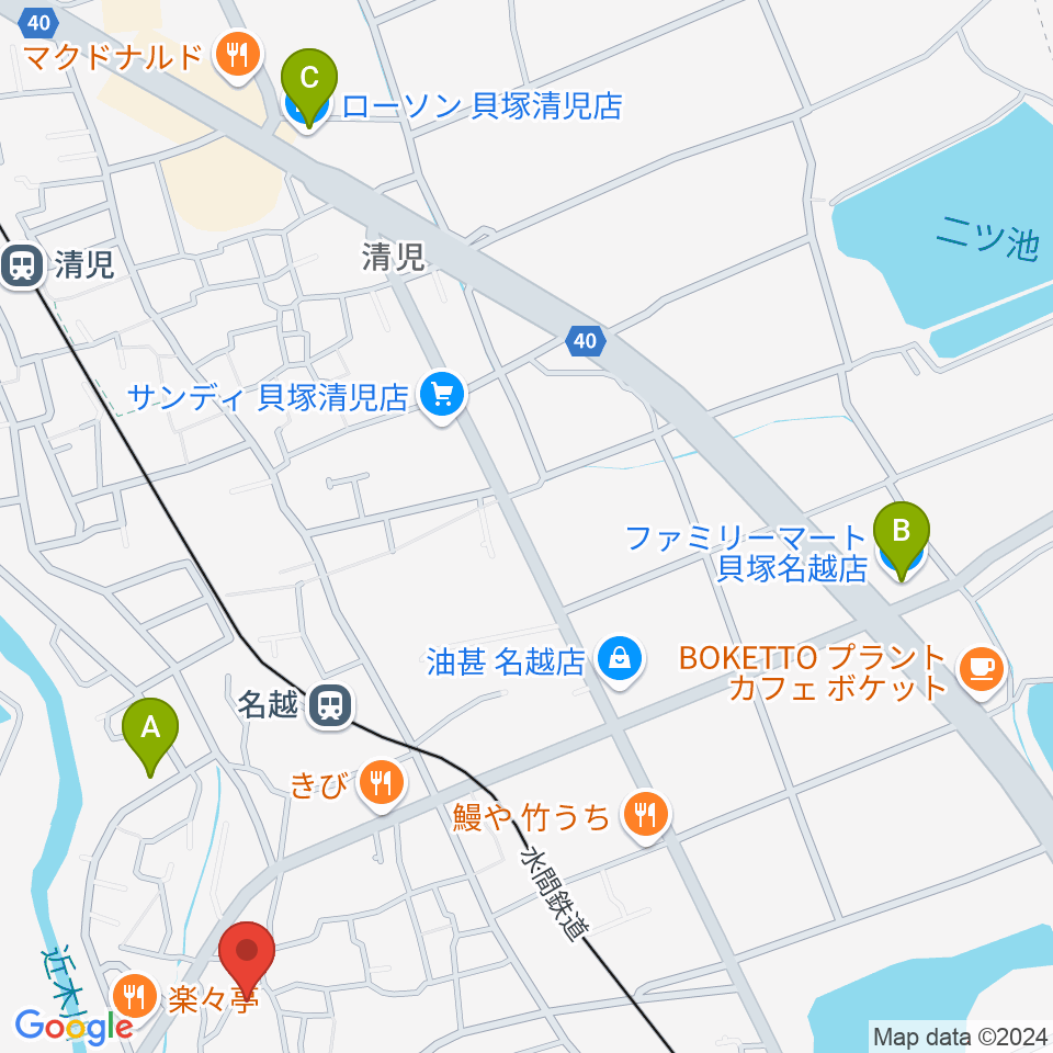 スタジオ0724周辺のコンビニエンスストア一覧地図