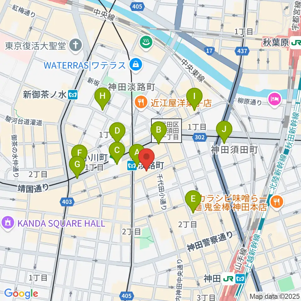 神田THE SHOJIMARU周辺のコンビニエンスストア一覧地図