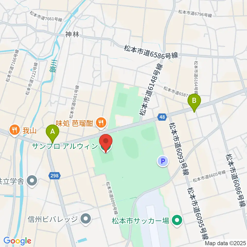 サンプロアルウィン周辺のコンビニエンスストア一覧地図