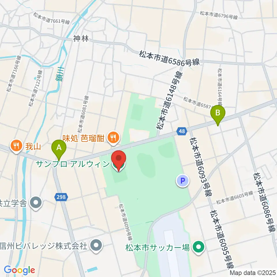 サンプロアルウィン周辺のコンビニエンスストア一覧地図
