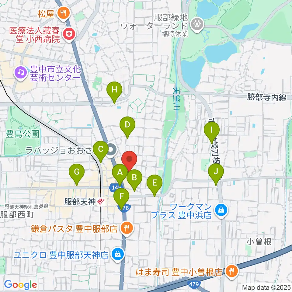 ノワ・アコルデ音楽アートサロン周辺のコンビニエンスストア一覧地図