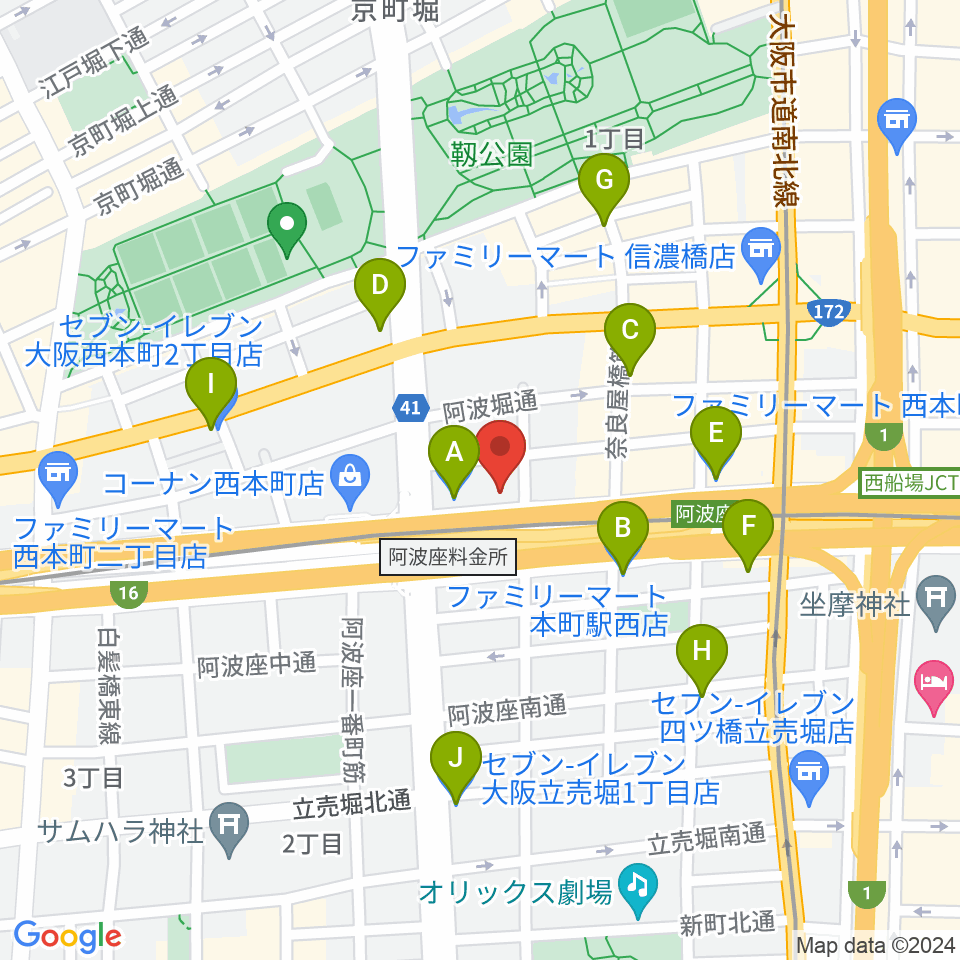 綺羅星ホール周辺のコンビニエンスストア一覧地図