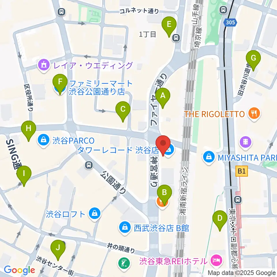 CUTUP STUDIO周辺のコンビニエンスストア一覧地図