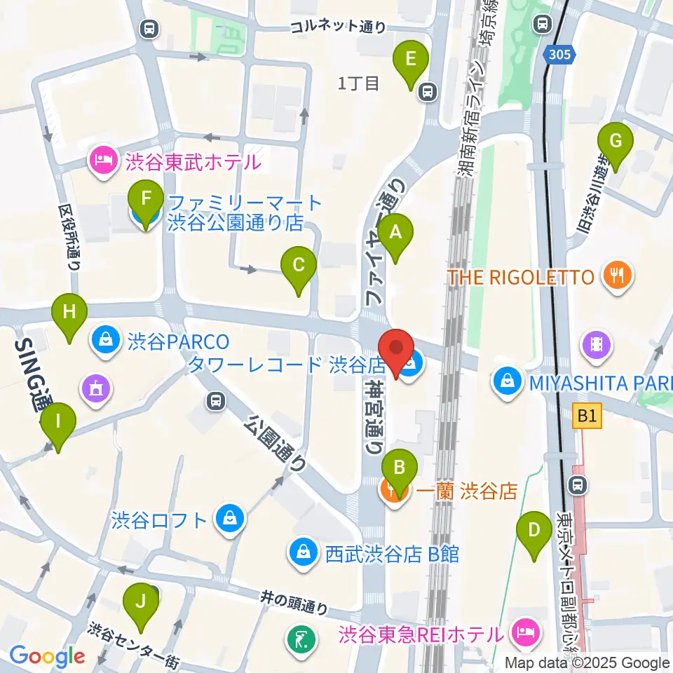 CUTUP STUDIO周辺のコンビニエンスストア一覧地図