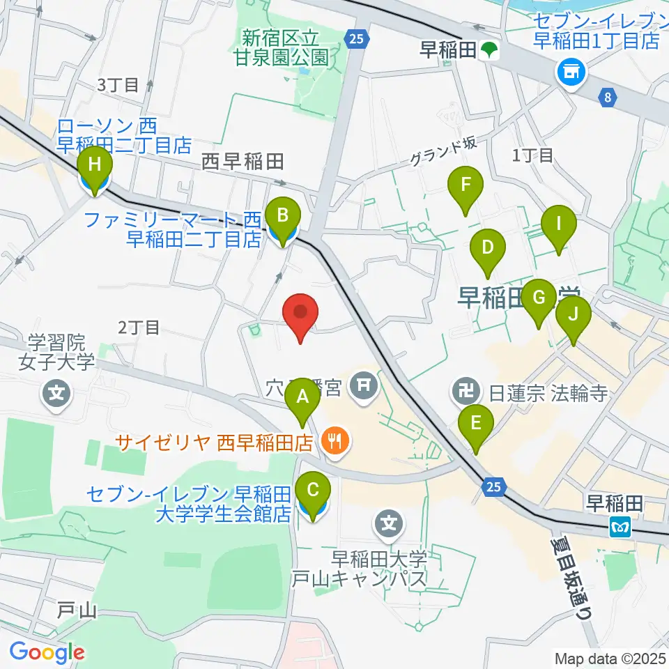 トーキョーコンサーツ・ラボ周辺のコンビニエンスストア一覧地図