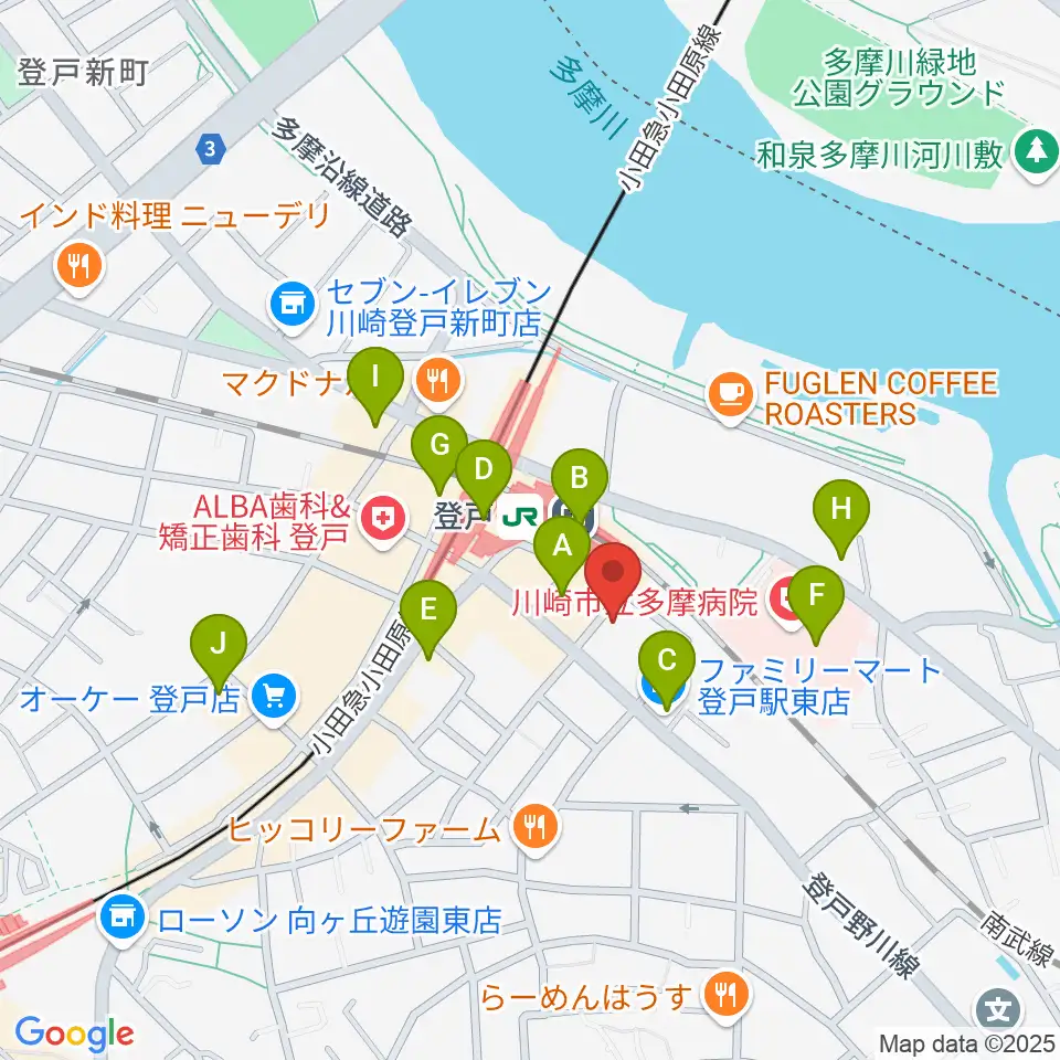 オンゴ周辺のコンビニエンスストア一覧地図