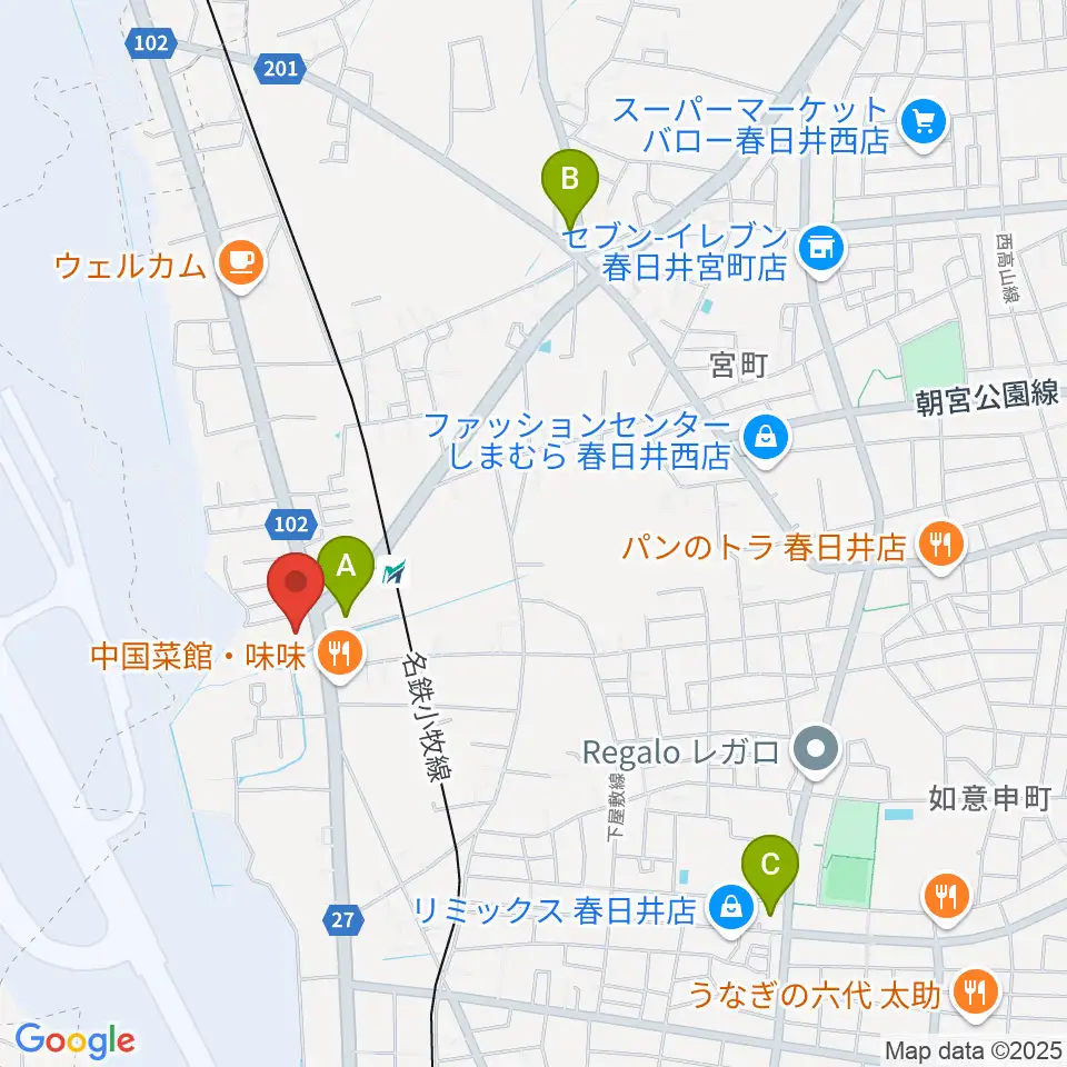 音楽教室ココハ周辺のコンビニエンスストア一覧地図