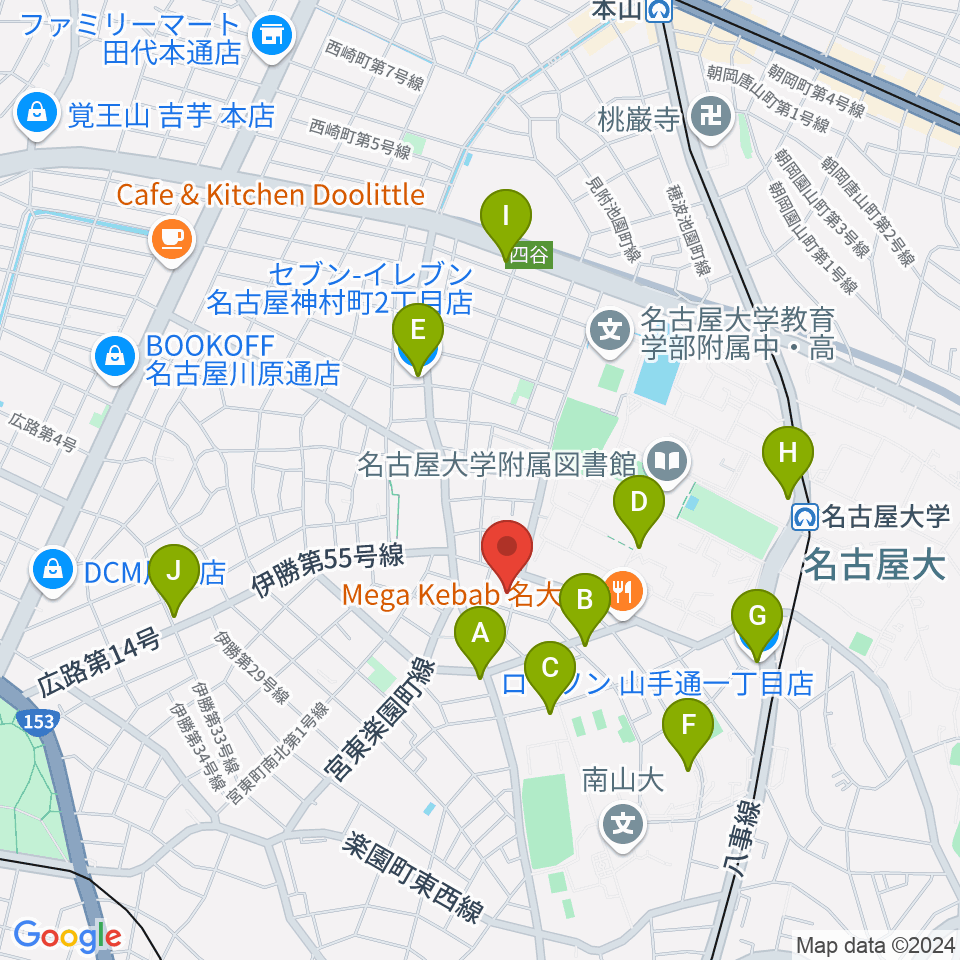 ムジークゾリステン周辺のコンビニエンスストア一覧地図