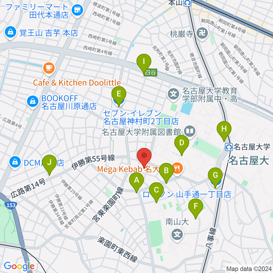 ムジークゾリステン周辺のコンビニエンスストア一覧地図