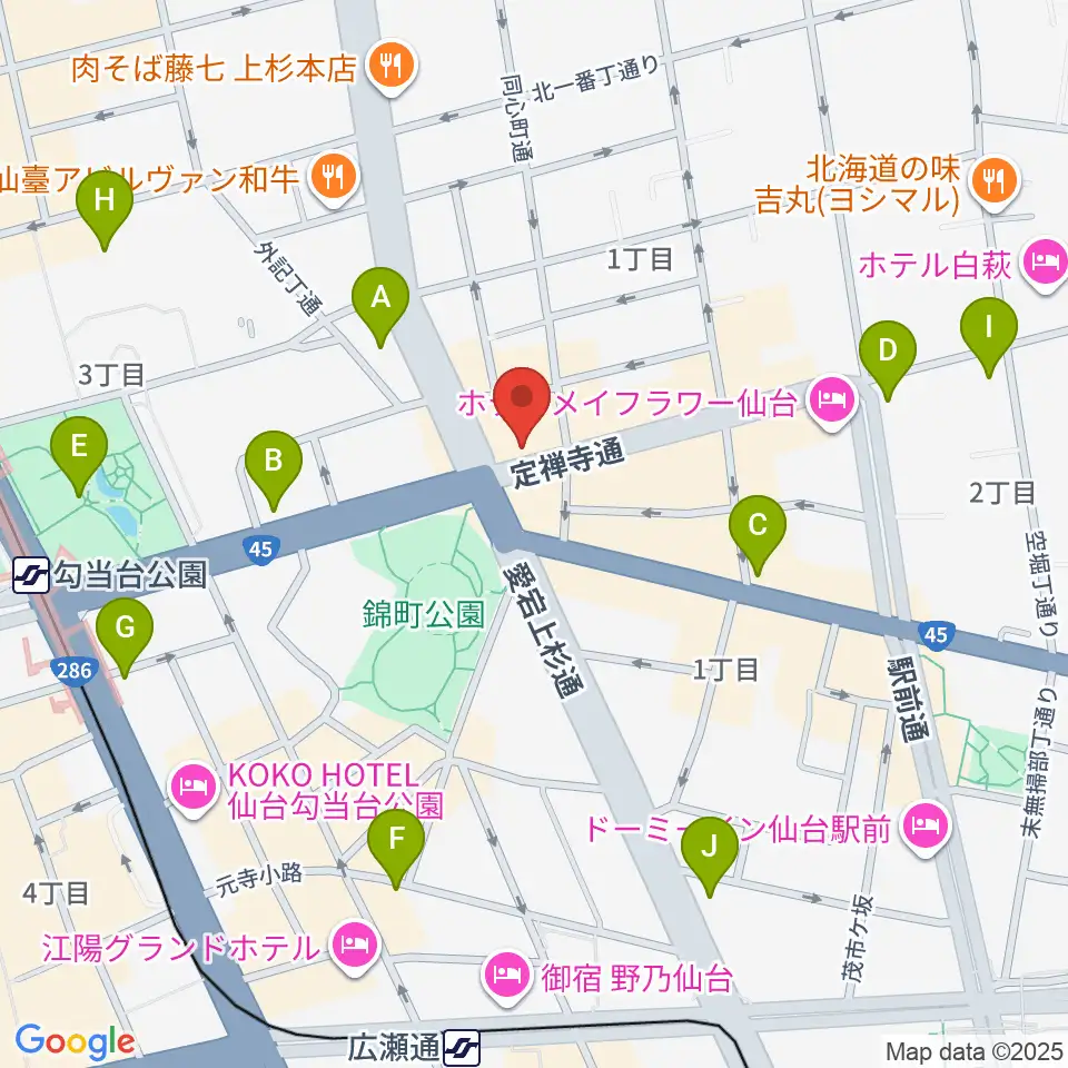 スタジオムジカ周辺のコンビニエンスストア一覧地図