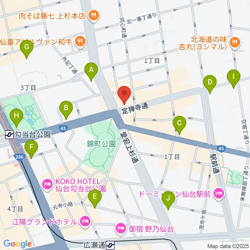 スタジオムジカ周辺のコンビニエンスストア一覧地図