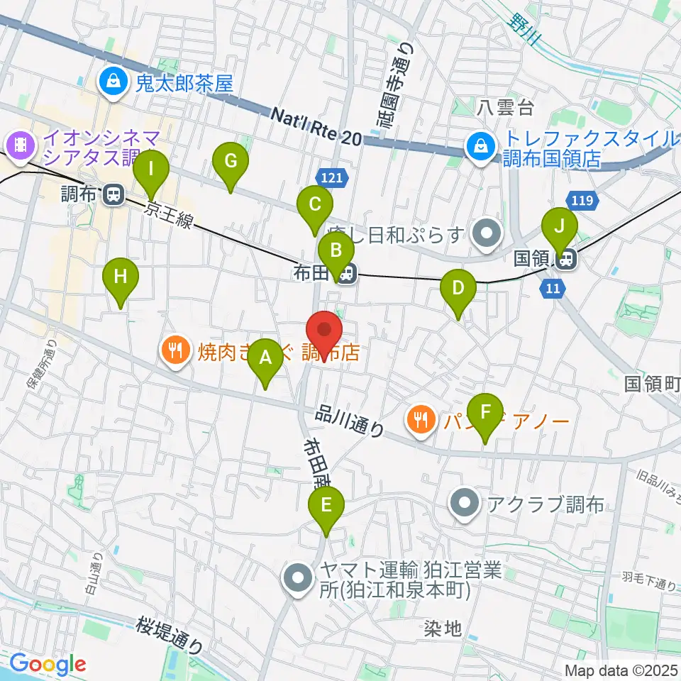 office DERZO周辺のコンビニエンスストア一覧地図