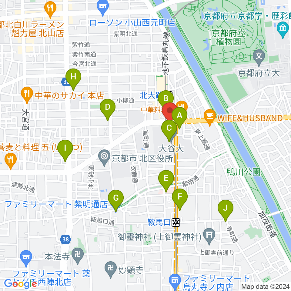 Radio Mix Kyoto周辺のコンビニエンスストア一覧地図