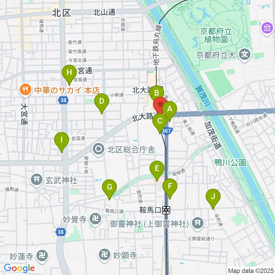 Radio Mix Kyoto周辺のコンビニエンスストア一覧地図