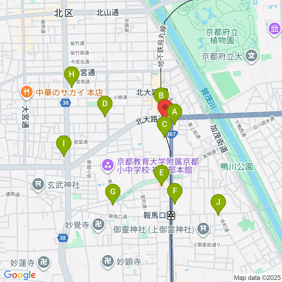 Radio Mix Kyoto周辺のコンビニエンスストア一覧地図