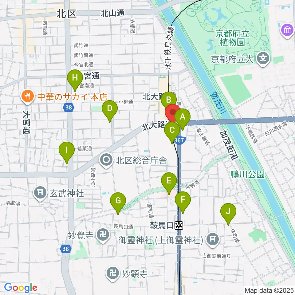 Radio Mix Kyoto周辺のコンビニエンスストア一覧地図