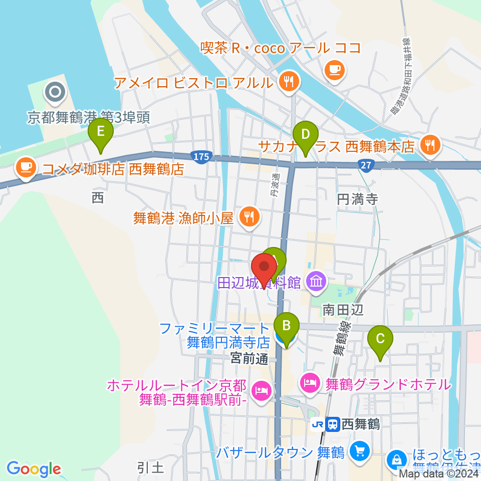 FMまいづる周辺のコンビニエンスストア一覧地図