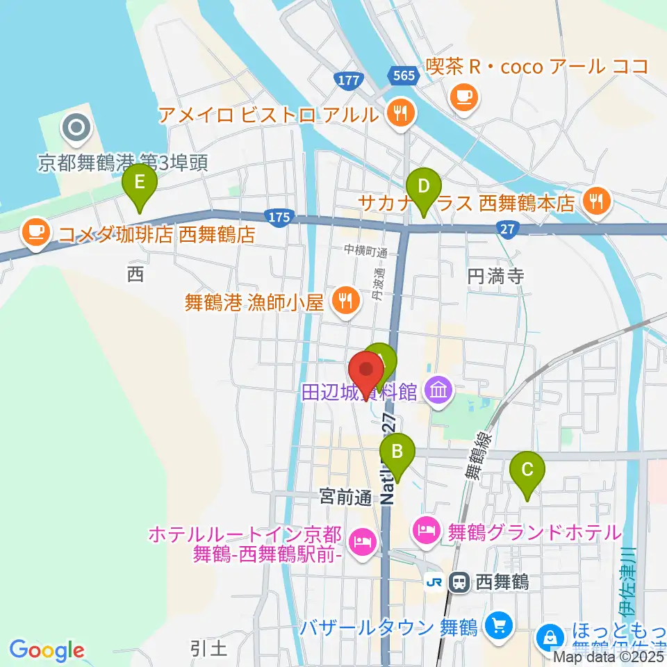 FMまいづる周辺のコンビニエンスストア一覧地図
