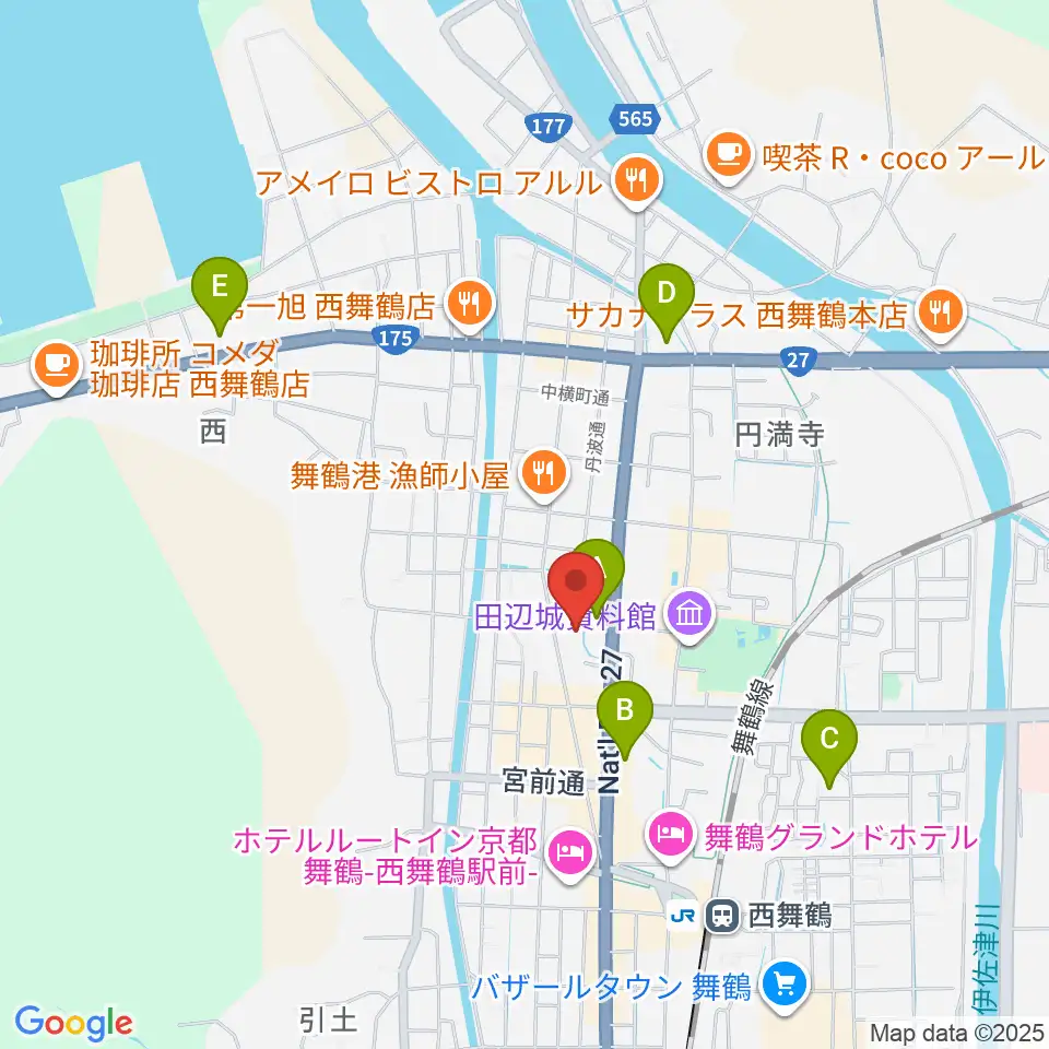 FMまいづる周辺のコンビニエンスストア一覧地図