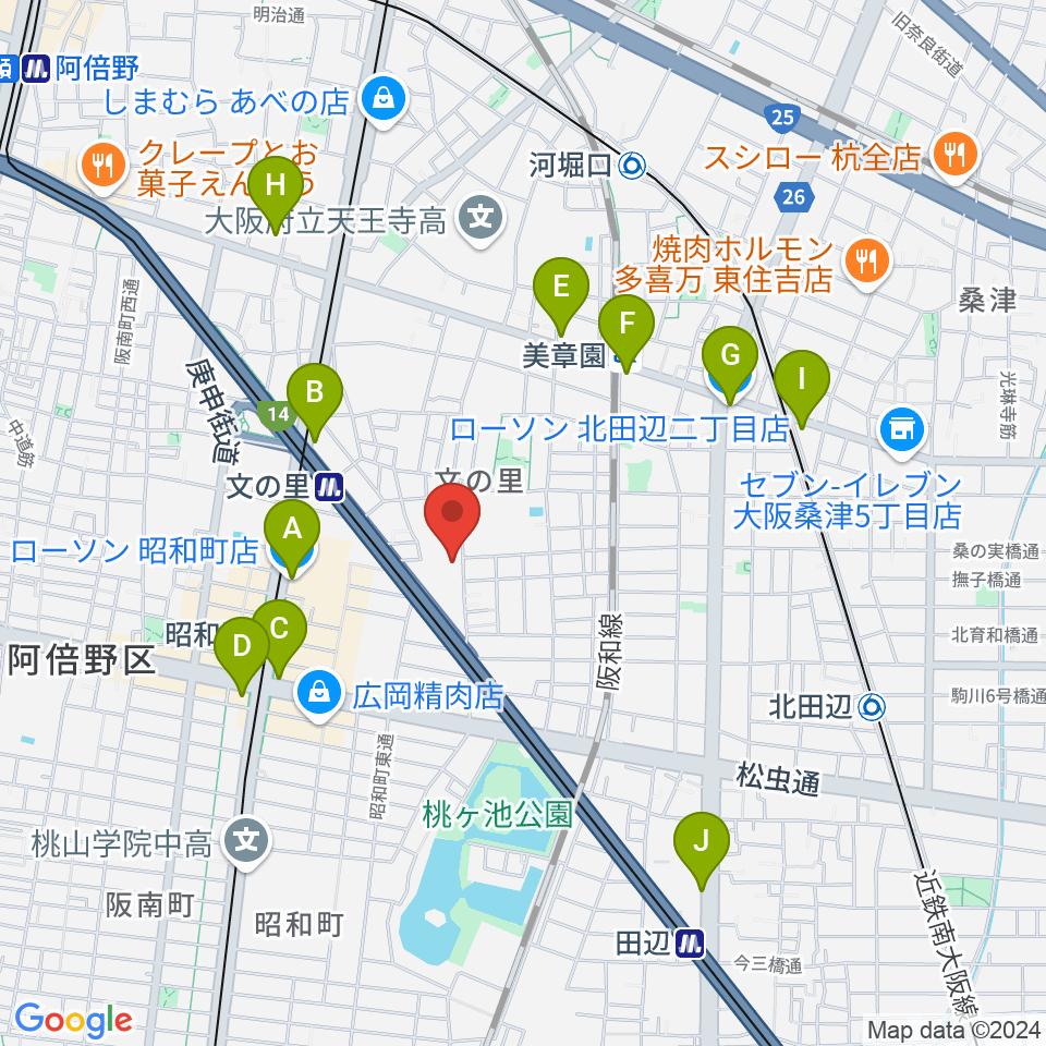 IS STUDIO（アイエススタジオ）周辺のコンビニエンスストア一覧地図