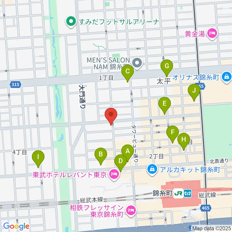 セルフストリングス音楽教室周辺のコンビニエンスストア一覧地図