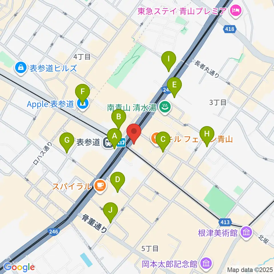 WALL&WALL周辺のコンビニエンスストア一覧地図