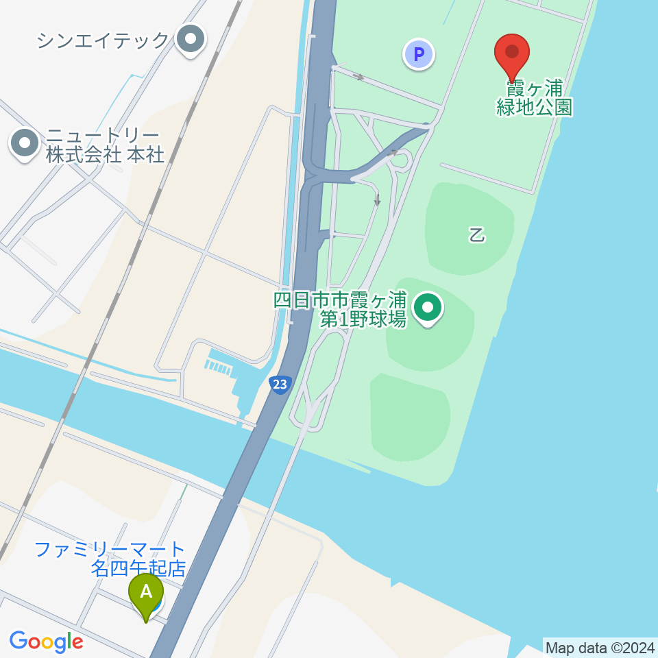 四日市ドーム周辺のコンビニエンスストア一覧地図