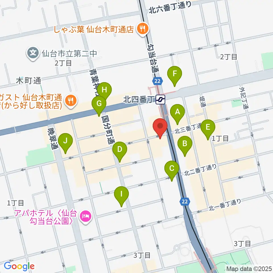 スタジオソルファ周辺のコンビニエンスストア一覧地図