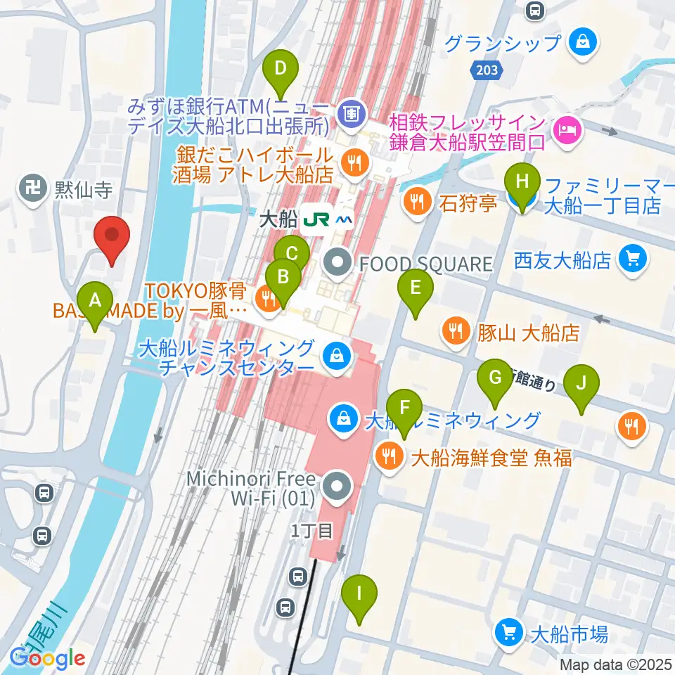 tuttofare〈トゥットファーレ〉周辺のコンビニエンスストア一覧地図