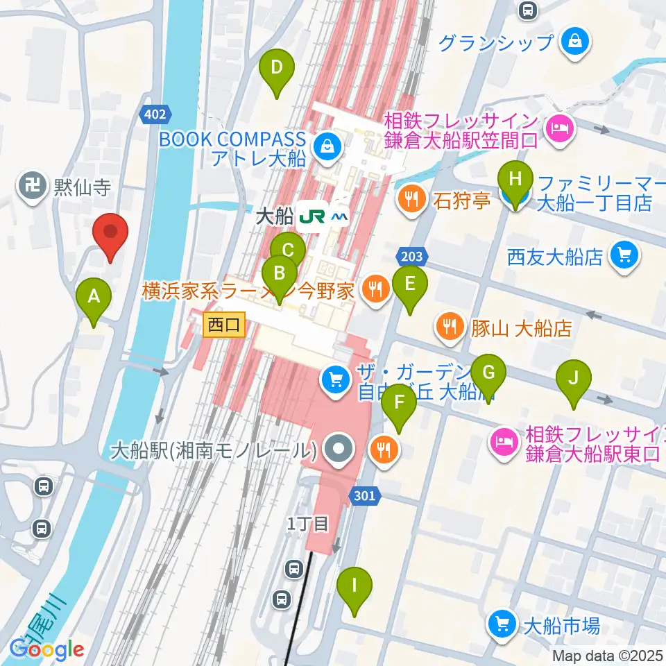 tuttofare〈トゥットファーレ〉周辺のコンビニエンスストア一覧地図