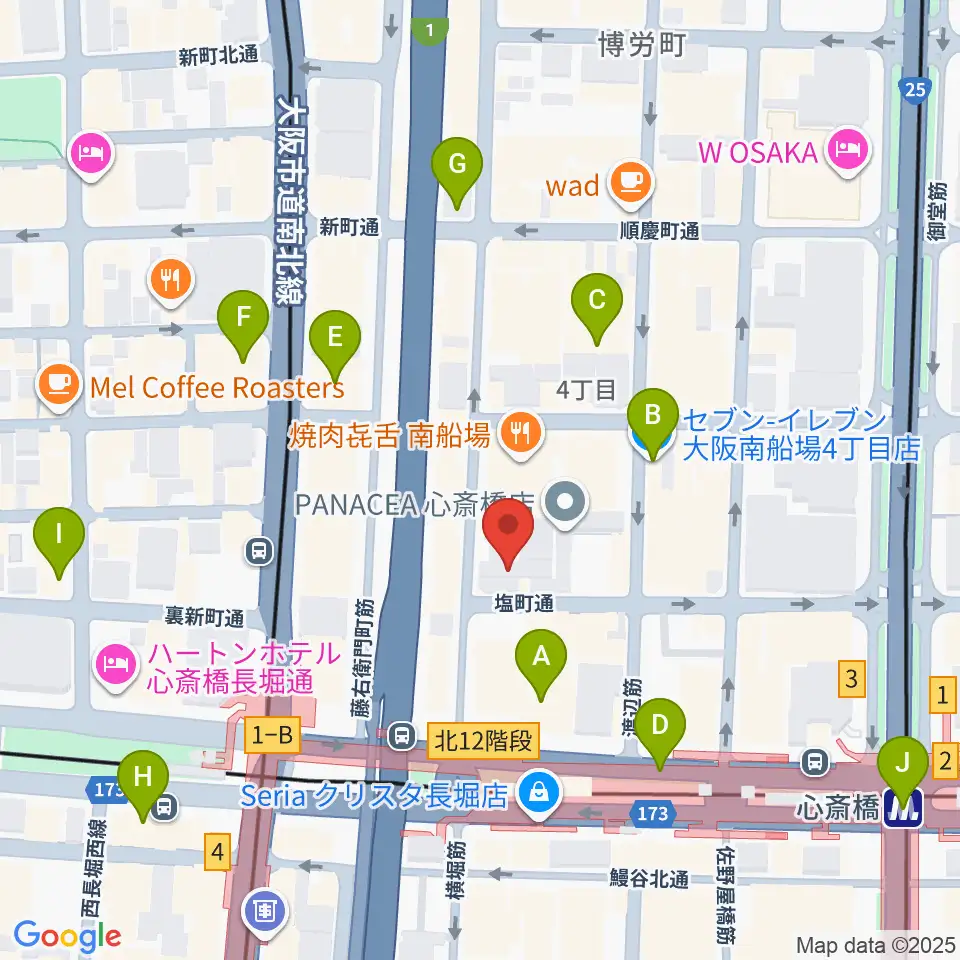 FUN HOUSE周辺のコンビニエンスストア一覧地図