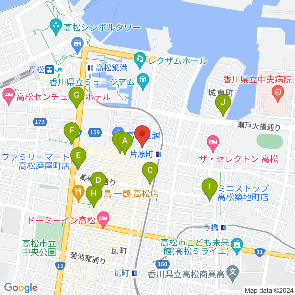 MUSIC FARM周辺のコンビニエンスストア一覧地図