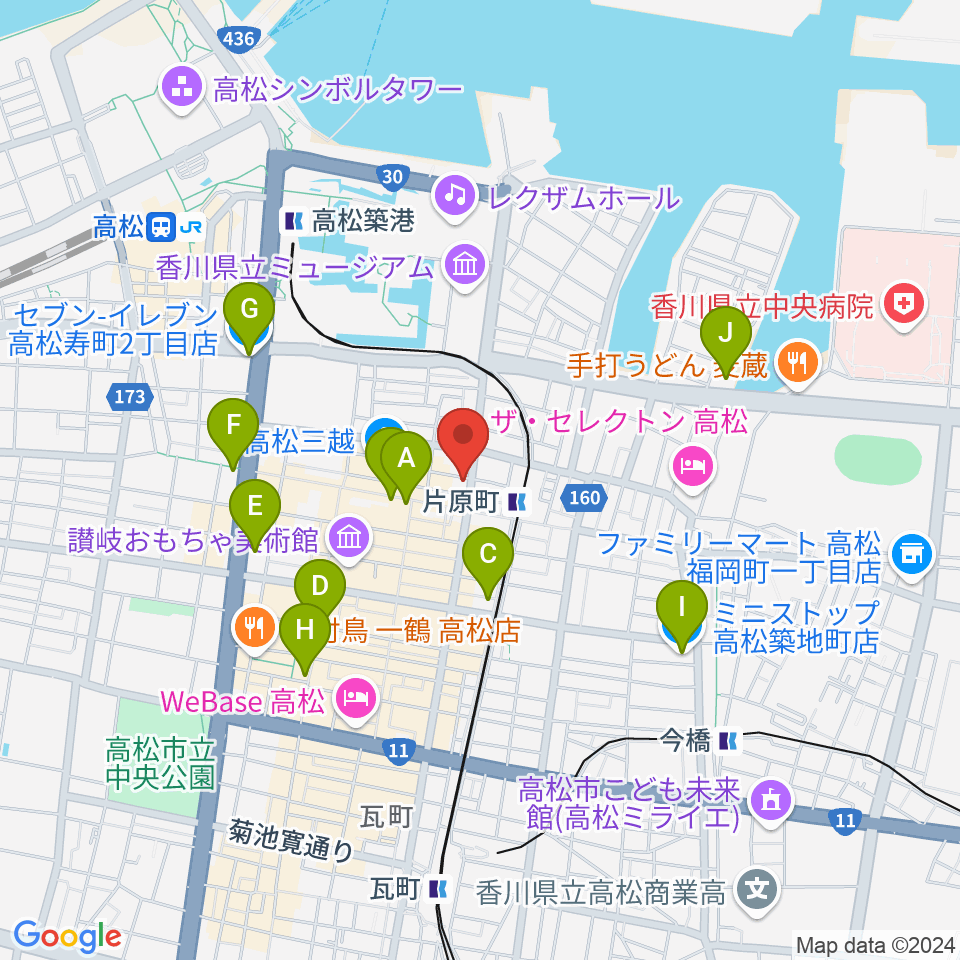 MUSIC FARM周辺のコンビニエンスストア一覧地図