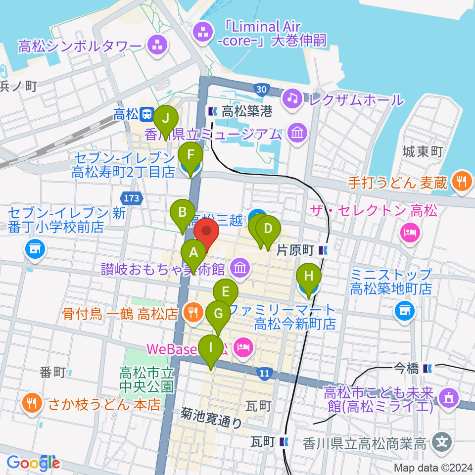 add9 Guitars周辺のコンビニエンスストア一覧地図