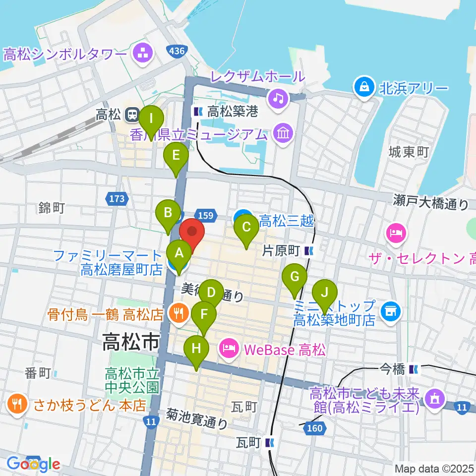 add9 Guitars周辺のコンビニエンスストア一覧地図