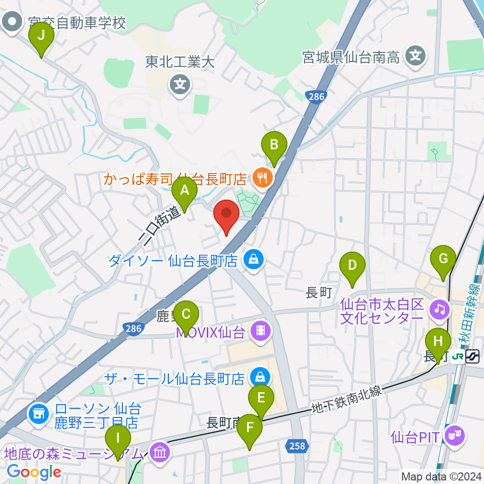 ピアノ教室 ポコアポコ周辺のコンビニエンスストア一覧地図