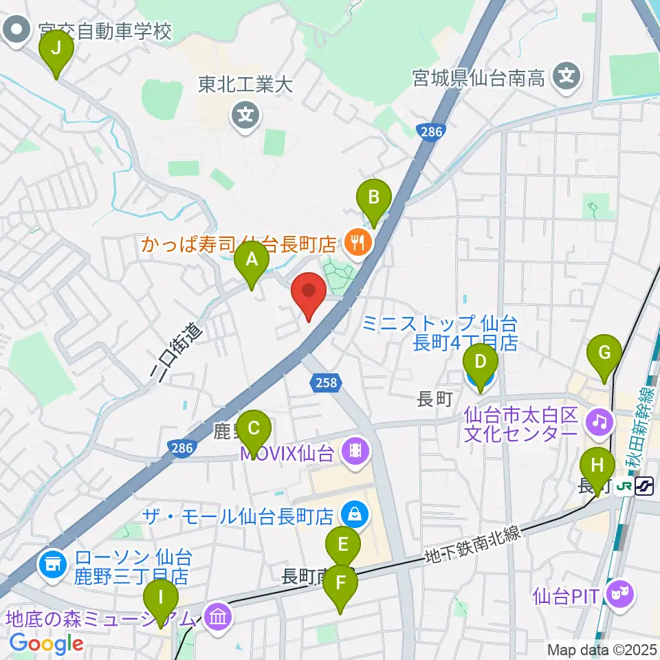 ピアノ教室 ポコアポコ周辺のコンビニエンスストア一覧地図